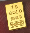 Goldbarren 1g
